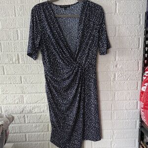 Banana Republic Navy and White Dress